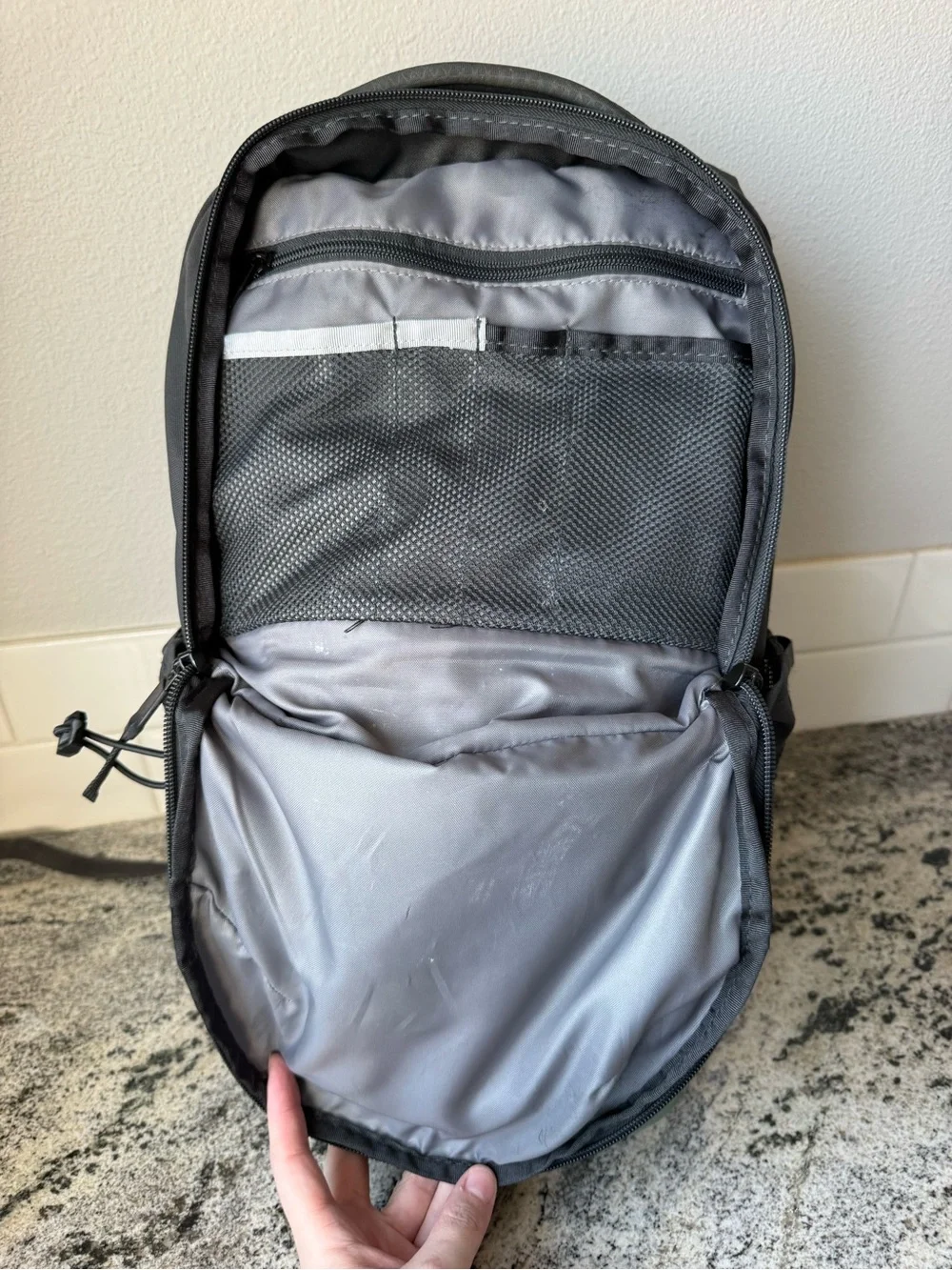 The North Face Jester Backpack in Sage Green and Black